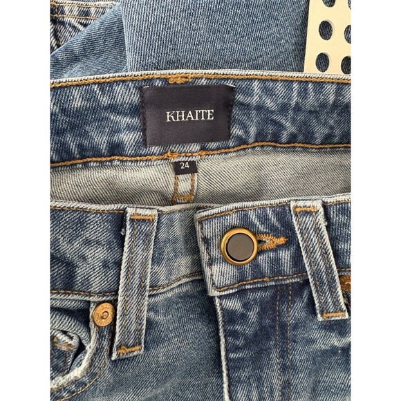 KHAITE High Waist Vanessa Jeans Straight Leg Size 24 Quiet Luxury READ*** - Picture 8 of 10